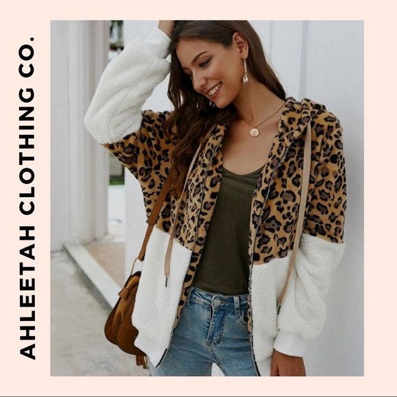 WILD at HEART Hoodie Teddy Zipper Cardigan - Picture 7 of 7